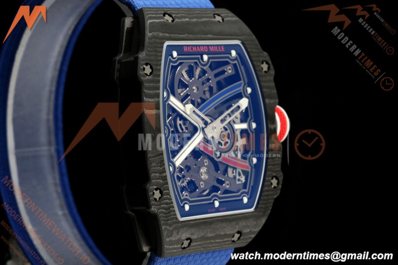 Richard Mille - RM67-02 Sebastien Ogier France Edition Black NTPT Blk/Wht Skeleton AVF CRMA7 | 리차드 밀 - RM67-02 세바스티앙 오지에 프랑스 에디션 블랙 NTPT 블랙/화이트 스켈레톤 AVF CRMA7