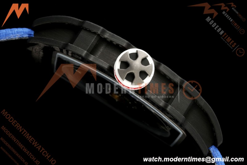 Richard Mille - RM67-02 Sebastien Ogier France Edition Black NTPT Blk/Wht Skeleton AVF CRMA7 | 리차드 밀 - RM67-02 세바스티앙 오지에 프랑스 에디션 블랙 NTPT 블랙/화이트 스켈레톤 AVF CRMA7