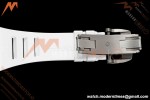 Richard Mille - RM055 Bubba Watson White CER/RU Blk/Blk Rehaut Skeleton Brushed Ribs RF RMUL2