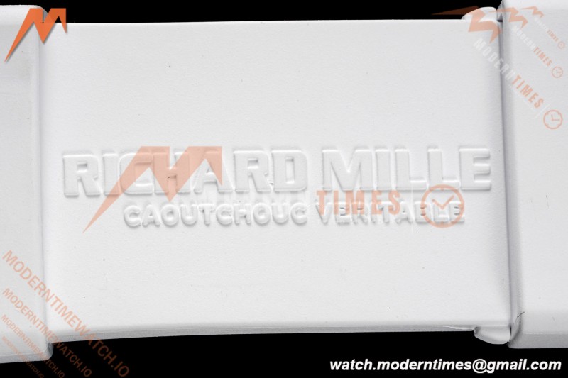 Richard Mille - RM055 Bubba Watson White CER/RU Blk/Blk Rehaut Skeleton Brushed Ribs RF RMUL2