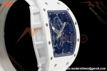 Richard Mille - RM055 Bubba Watson White CER/RU Blk/Blk Rehaut Skeleton Brushed Ribs RF RMUL2