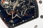 Richard Mille - RM055 Bubba Watson White CER/RU Blk/Blk Rehaut Skeleton Brushed Ribs RF RMUL2