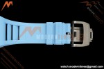 Richard Mille - RM055 Bubba Watson White CER/RU Blk/Blu Rehaut Skeleton Brushed Ribs RF RMUL2