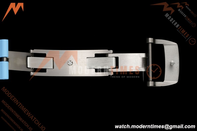 Richard Mille - RM055 Bubba Watson White CER/RU Blk/Blu Rehaut Skeleton Brushed Ribs RF RMUL2