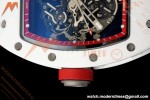 Richard Mille - RM055 Bubba Watson White CER/RU Blk/Red Rehaut Skeleton Brushed Ribs RF RMUL2