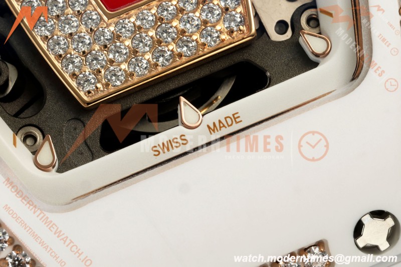 Richard Mille - RM07-01 White Ceramic CER/DIA/RU Red Onyx ZF Asian CRMA2