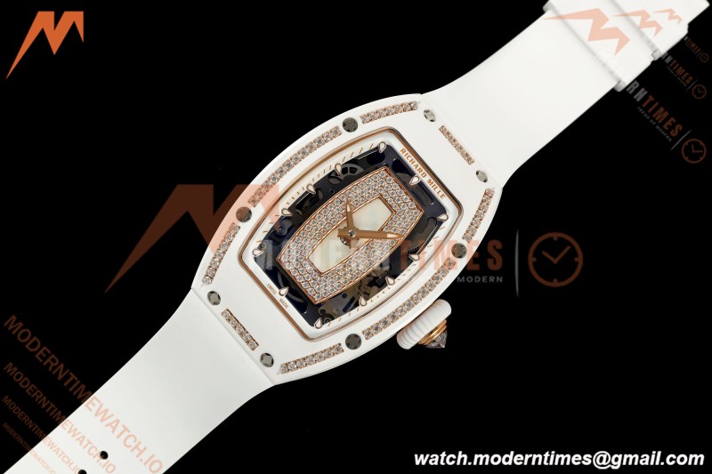 Richard Mille - RM07-01 White Ceramic CER/DIA/RU White Onyx ZF Asian CRMA2