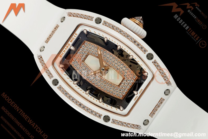 Richard Mille - RM07-01 White Ceramic CER/DIA/RU White Onyx ZF Asian CRMA2