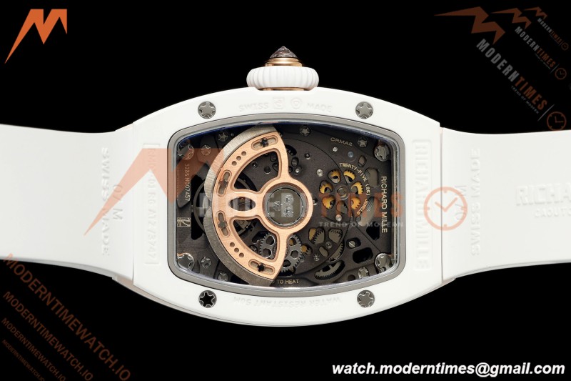 Richard Mille - RM07-01 White Ceramic CER/DIA/RU White Onyx ZF Asian CRMA2