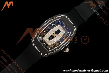 Richard Mille - RM07-01 Black Ceramic CER/DIA/RU Black Onyx ZF Asian CRMA2