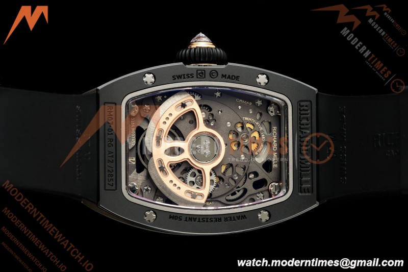 Richard Mille - RM07-01 Black Ceramic CER/DIA/RU Black Onyx ZF Asian CRMA2