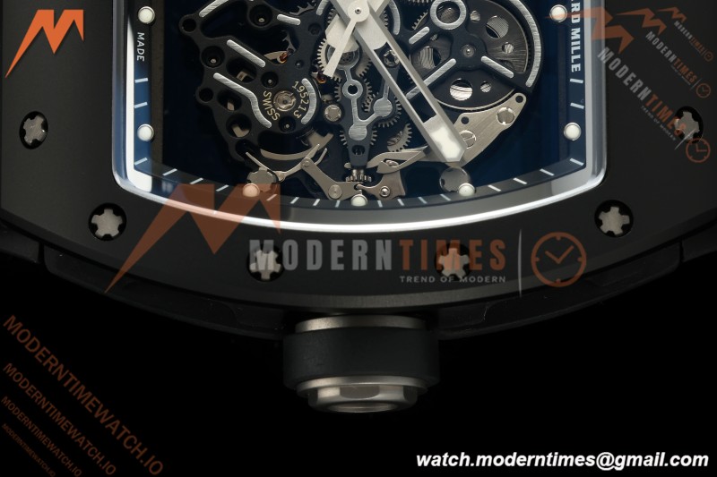 Richard Mille - RM055 Bubba Watson Asia Edition Black CER/RU Blk/Silv Rehaut Skeleton APSF RMUL2