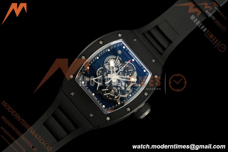 Richard Mille - RM055 Bubba Watson Asia Edition Black CER/RU Blk/Silv Rehaut Skeleton APSF RMUL2