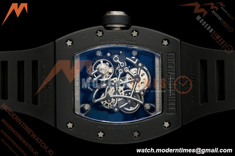 Richard Mille - RM055 Bubba Watson Asia Edition Black CER/RU Blk/Silv Rehaut Skeleton APSF RMUL2