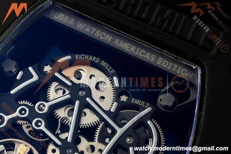 Richard Mille - RM055 Bubba Watson Asia Edition Black CER/RU Blk/Silv Rehaut Skeleton APSF RMUL2