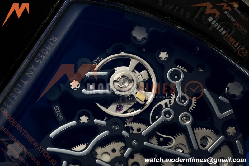 Richard Mille - RM055 Bubba Watson Asia Edition Black CER/RU Blk/Silv Rehaut Skeleton APSF RMUL2