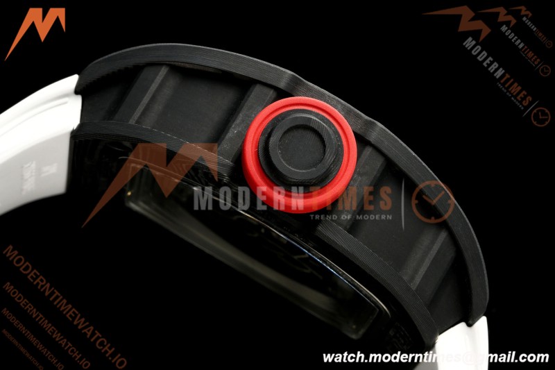 Richard Mille - RM055 Bubba Watson JPN Black NTPT/RU White Rehaut Skeleton AVF Vaucher RMUL2 Free Sprung