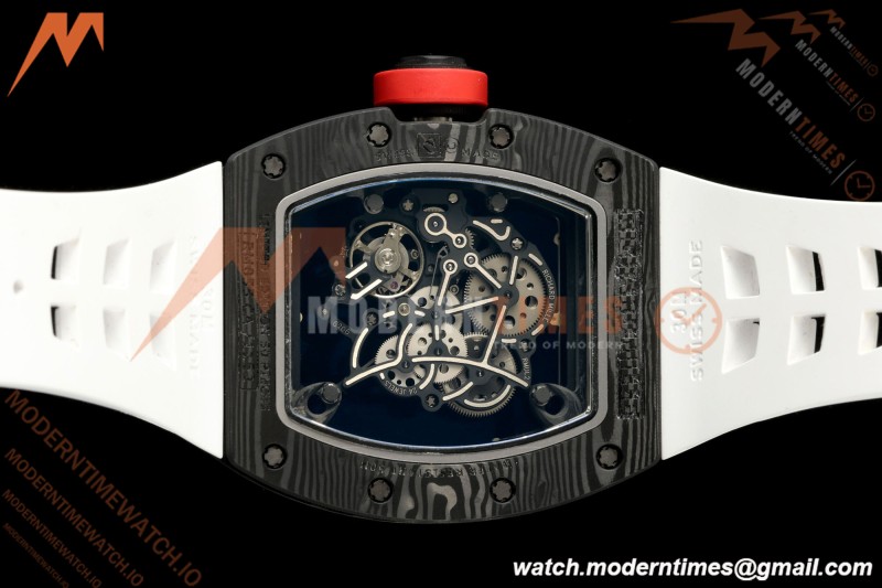 Richard Mille - RM055 Bubba Watson JPN Black NTPT/RU White Rehaut Skeleton AVF Vaucher RMUL2 Free Sprung