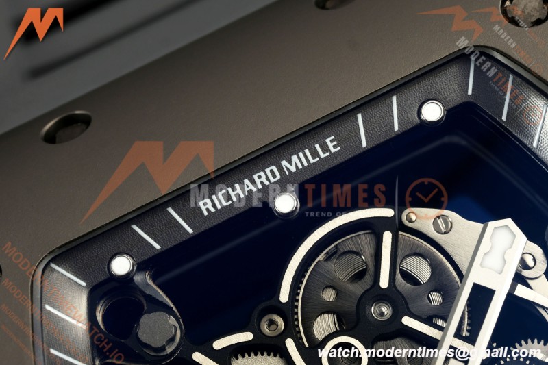 Richard Mille - RM055 Bubba Watson Boutique Grey CER/RU Black Rehaut Skeleton AVF Vaucher RMUL2 Free Sprung