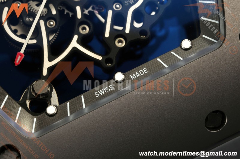 Richard Mille - RM055 Bubba Watson Boutique Grey CER/RU Black Rehaut Skeleton AVF Vaucher RMUL2 Free Sprung