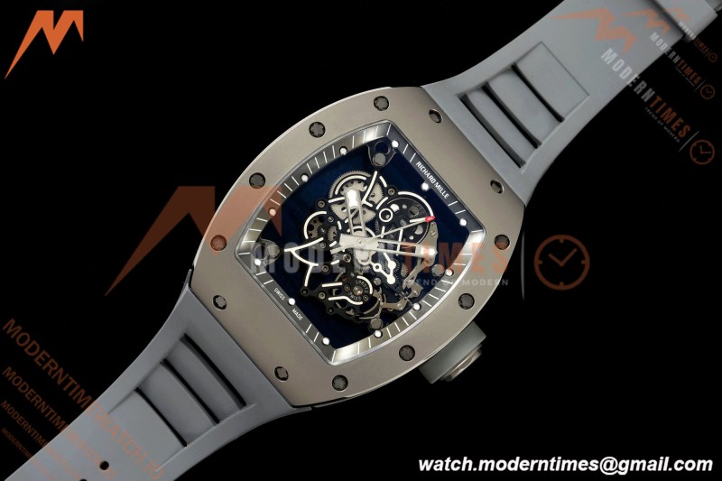 Richard Mille - RM055 Bubba Watson Boutique Grey CER/RU Black Rehaut Skeleton AVF Vaucher RMUL2 Free Sprung