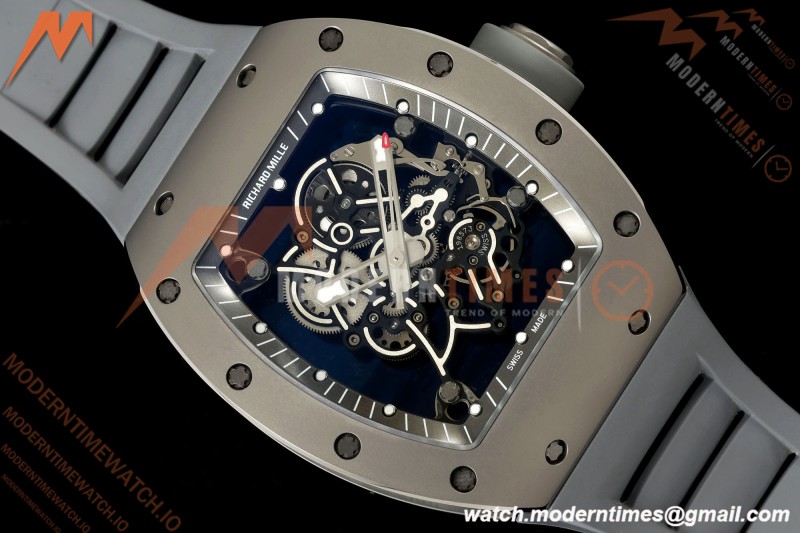 Richard Mille - RM055 Bubba Watson Boutique Grey CER/RU Black Rehaut Skeleton AVF Vaucher RMUL2 Free Sprung