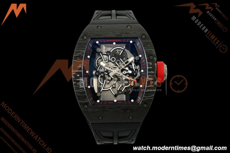 Richard Mille - RM055 Bubba Watson Dark Legend Black NTPT/RU Black Rehaut Skeleton AVF Vaucher RMUL2 Free Sprung