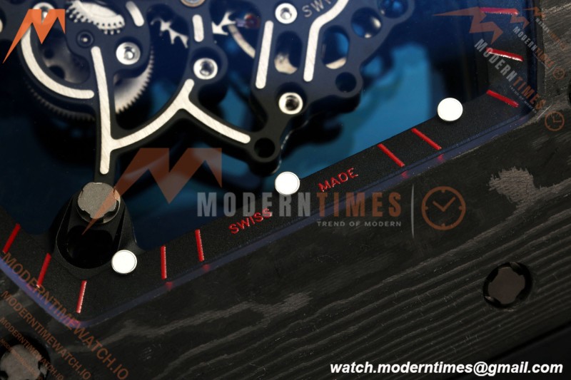 Richard Mille - RM055 Bubba Watson Dark Legend Black NTPT/RU Black Rehaut Skeleton AVF Vaucher RMUL2 Free Sprung