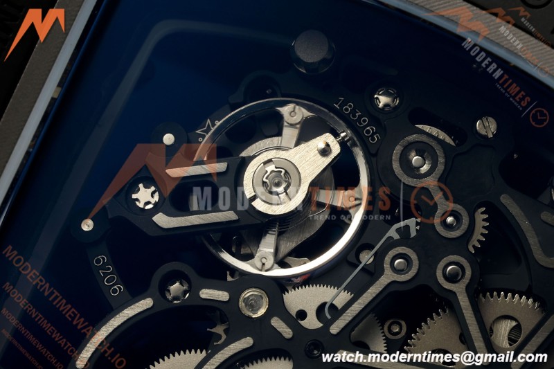 Richard Mille - RM061 Yohan Blake Black Ceramic Blk/Wht Rehaut Skeleton AVF Vaucher RMUL2 Free Sprung