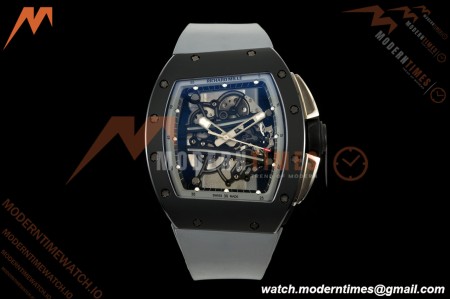 Richard Mille - RM061 Yohan Blake Black Ceramic Blk/Gry Rehaut Skeleton AVF Vaucher RMUL2 Free Sprung | 리차드 밀 - RM061 요한 블레이크 블랙 세라믹 블랙/그레이 레하우트 스켈레톤 AVF 보셰 RMUL2 프리 스프링