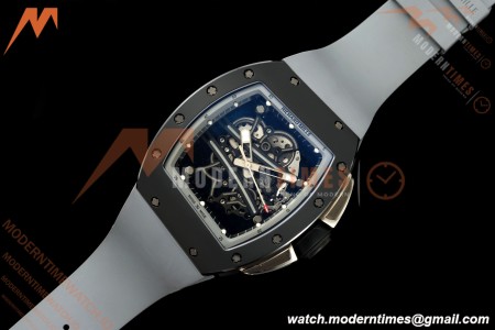 Richard Mille - RM061 Yohan Blake Black Ceramic Blk/Gry Rehaut Skeleton AVF Vaucher RMUL2 Free Sprung