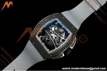 Richard Mille - RM061 Yohan Blake Black Ceramic Blk/Gry Rehaut Skeleton AVF Vaucher RMUL2 Free Sprung | 리차드 밀 - RM061 요한 블레이크 블랙 세라믹 블랙/그레이 레하우트 스켈레톤 AVF 보셰 RMUL2 프리 스프링