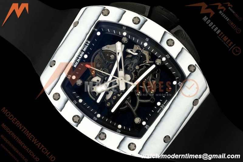 Richard Mille - RM061 Yohan Blake Unlitmate White NTPT Black Rehaut Skeleton AVF Vaucher RMUL2 Free Sprung