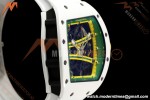 Richard Mille - RM061 Asian Limited Edition White Ceramic Wht/Grn/Yelw Skeleton UMI Free Sprung Titanium RMUL2