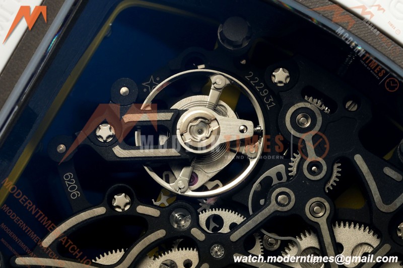 Richard Mille - RM061 Asian Limited Edition White Ceramic Wht/Grn/Yelw Skeleton UMI Free Sprung Titanium RMUL2