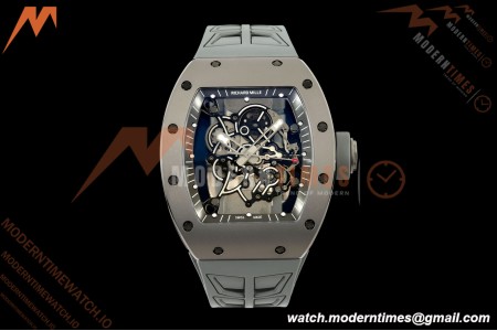 Richard Mille - RM055 Bubba Watson Boutique Grey CER/RU Black Rehaut Skeleton UMI RMUL2 Free Sprung