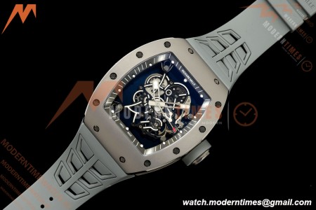 Richard Mille - RM055 Bubba Watson Boutique Grey CER/RU Black Rehaut Skeleton UMI RMUL2 Free Sprung