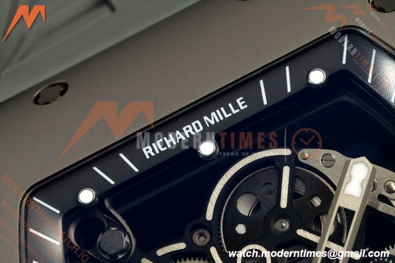 Richard Mille - RM055 Bubba Watson Boutique Grey CER/RU Black Rehaut Skeleton UMI RMUL2 Free Sprung