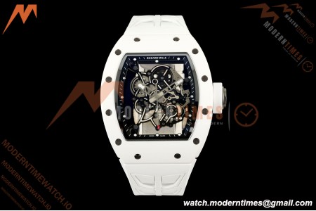 Richard Mille - RM055 Bubba Watson White CER/RU Black Rehaut Skeleton UMI RMUL2 Free Sprung