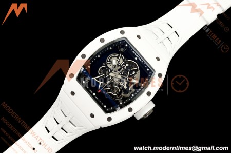 Richard Mille - RM055 Bubba Watson White CER/RU Black Rehaut Skeleton UMI RMUL2 Free Sprung