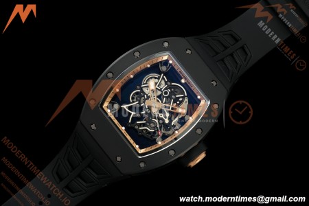 Richard Mille - RM055 Bubba Watson Asia Edition Black CER/RU BLK/RG Rehaut Skeleton UMI RMUL2 Free Sprung
