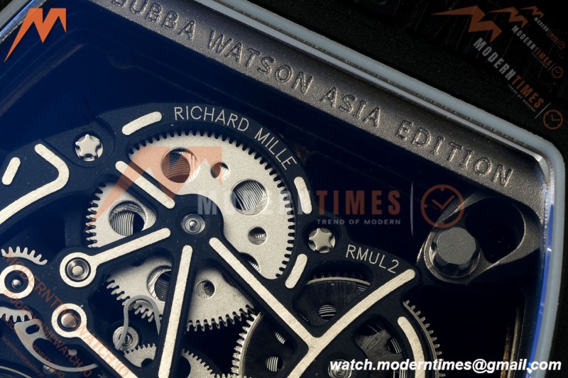 Richard Mille - RM055 Bubba Watson Asia Edition Black CER/RU BLK/RG Rehaut Skeleton UMI RMUL2 Free Sprung