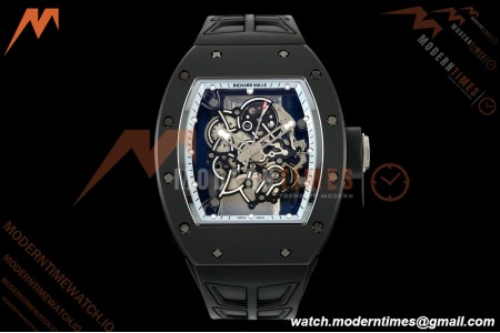 Richard Mille - RM055 Bubba Watson Asia Edition Black CER/RU Silver Rehaut Skeleton UMI RMUL2 Free Sprung