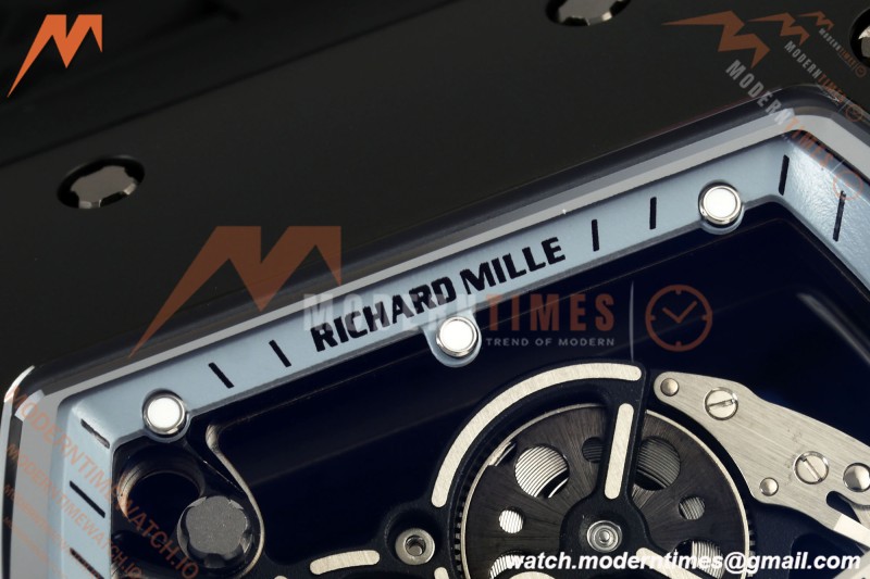 Richard Mille - RM055 Bubba Watson Asia Edition Black CER/RU Silver Rehaut Skeleton UMI RMUL2 Free Sprung