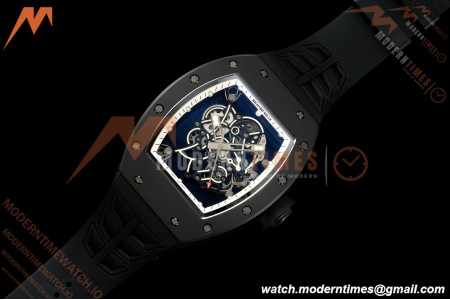 Richard Mille - RM055 Bubba Watson Asia Edition Black CER/RU White Rehaut Skeleton UMI RMUL2 Free Sprung