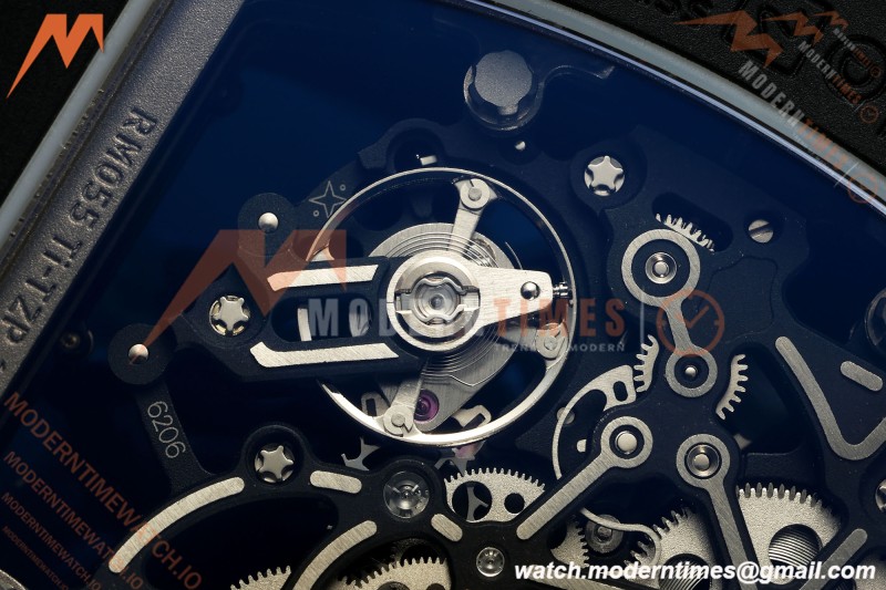 Richard Mille - RM055 Bubba Watson Asia Edition Black CER/RU White Rehaut Skeleton UMI RMUL2 Free Sprung