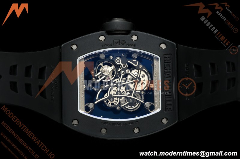Richard Mille - RM055 Bubba Watson Black Edition Black CER/RU Black Rehaut Skeleton UMI RMUL2 Free Sprung