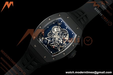 Richard Mille - RM055 Bubba Watson Black Edition Black CER/RU Black Rehaut Skeleton UMI RMUL2 Free Sprung