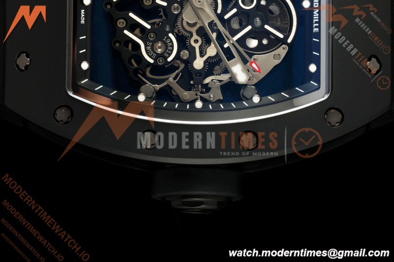 Richard Mille - RM055 Bubba Watson Black Edition Black CER/RU Black Rehaut Skeleton UMI RMUL2 Free Sprung