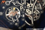 Richard Mille - RM055 Bubba Watson Japan Edition White Cer/Ru Blk/Wht Rehaut Skeleton Brushed Ribs MLF V2 RMUL2 | 리차드 밀 - RM055 버바 왓슨 일본 에디션 화이트 Cer/Ru 블랙/화이트 리하우트 스켈레톤 브러시드 리브 MLF V2 RMUL2